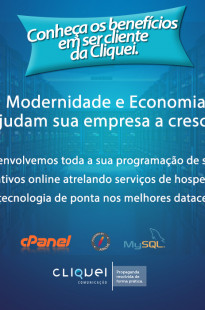 Capa de Porfólio da Cliquei