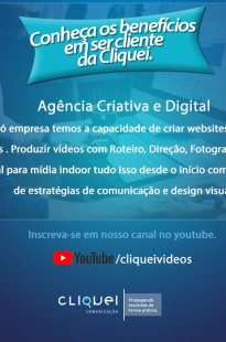Capa de Porfólio da Cliquei