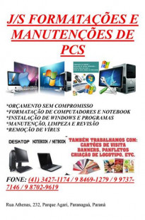 Capa de Porfólio da J/s Formatações E Manutenções