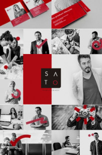 Capa de Porfólio da Sato Publicidade