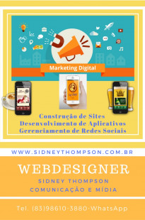 Capa de Porfólio da Sidney Thompson Comunicação