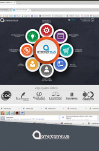 Capa de Porfólio da American News Soluções Web