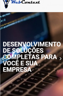 Capa de Porfólio da Webcontext